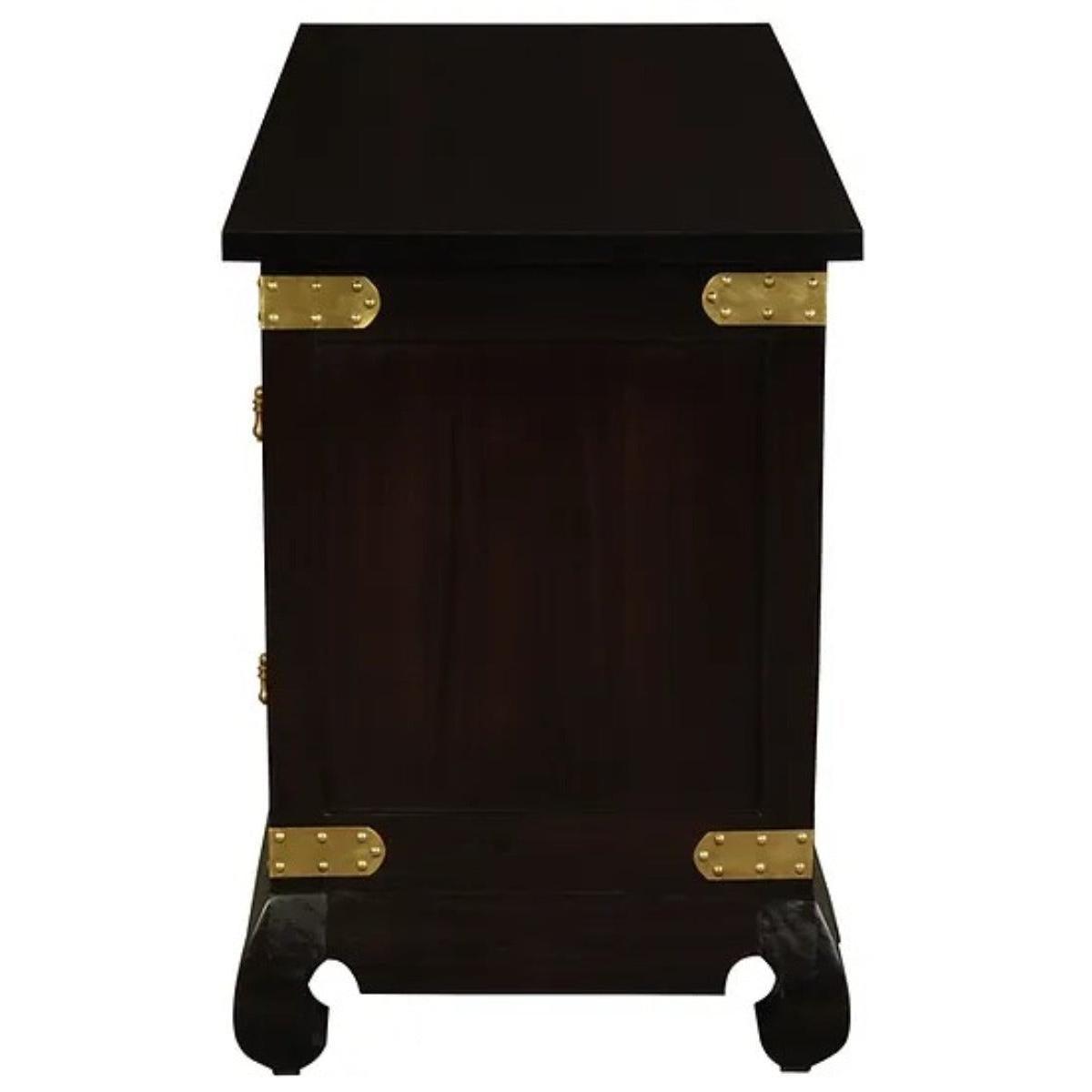 HIROKO SOLID MAHOGANY CHINESE STYLE BUFFET/SIDEBOARD2 DOORS 4 DRAWERS IN CHOCOLATE - MyChocolateWood