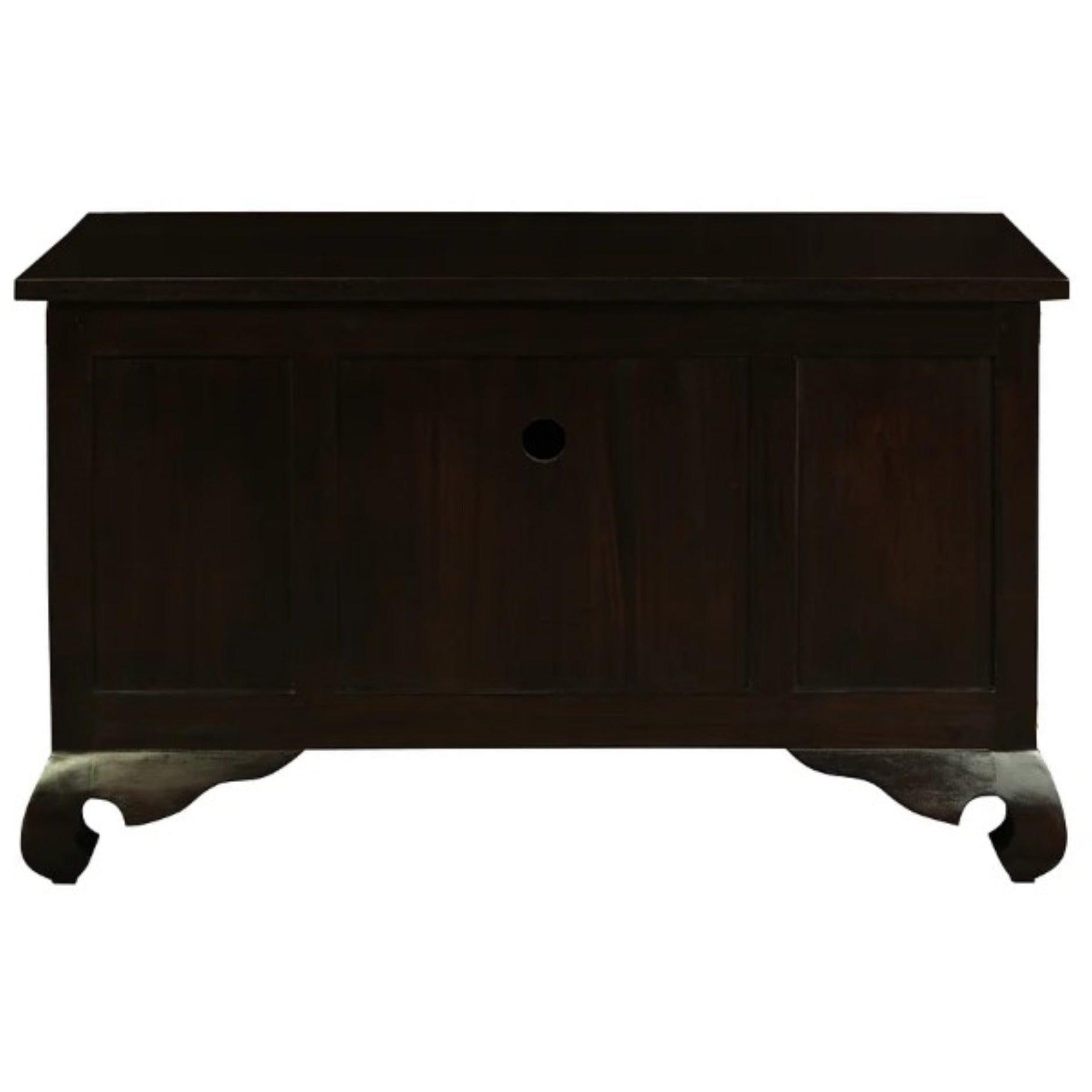 HIROKO SOLID MAHOGANY CHINESE STYLE BUFFET/SIDEBOARD2 DOORS 4 DRAWERS IN CHOCOLATE - MyChocolateWood