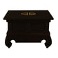 HIROKO SOLID MAHOGANY CHINESE STYLE LAMP TABLE IN CHOCOLATE - MyChocolateWood