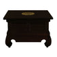 HIROKO SOLID MAHOGANY CHINESE STYLE LAMP TABLE IN CHOCOLATE - MyChocolateWood