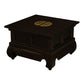 HIROKO SOLID MAHOGANY CHINESE STYLE LAMP TABLE IN CHOCOLATE - MyChocolateWood
