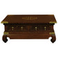 HIROKO SOLID MAHOGANY CHINESE STYLE RECTANGULAR COFFEE TABLE 4 DRAWERS IN MAHOGANY COLOUR - MyChocolateWood