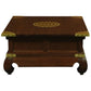 HIROKO SOLID MAHOGANY CHINESE STYLE RECTANGULAR COFFEE TABLE 4 DRAWERS IN MAHOGANY COLOUR - MyChocolateWood