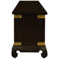 HIROKO SOLID MAHOGANY CHINESE STYLE TV UNIT 2 DOORS & 4 DRAWERS IN CHOCOLATE 190 CM - MyChocolateWood