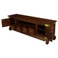 HIROKO SOLID MAHOGANY CHINESE STYLE TV UNIT 2 DOORS & 4 DRAWERS IN MAHOGANY 190CM - MyChocolateWood