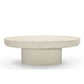 HORIZON OBLONG 120CM COFFEE TABLE MANGO WOOD/ CREAM CONCRETE FINISH - MyChocolateWood
