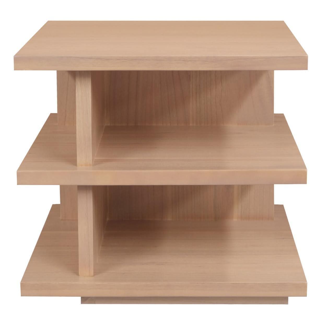 HUDSON SQUARE SIDE/LAMP TABLE IN WHITE CEDAR TIMBER NATURAL - MyChocolateWood