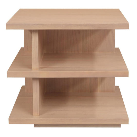 HUDSON SQUARE SIDE/LAMP TABLE IN WHITE CEDAR TIMBER NATURAL - MyChocolateWood