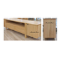 IBARRA SOLID & VENEER BLUE GUM TIMBER  ETU TELEVISION UNIT 2 DOORS 2 DRAWERS NATURAL - MyChocolateWood