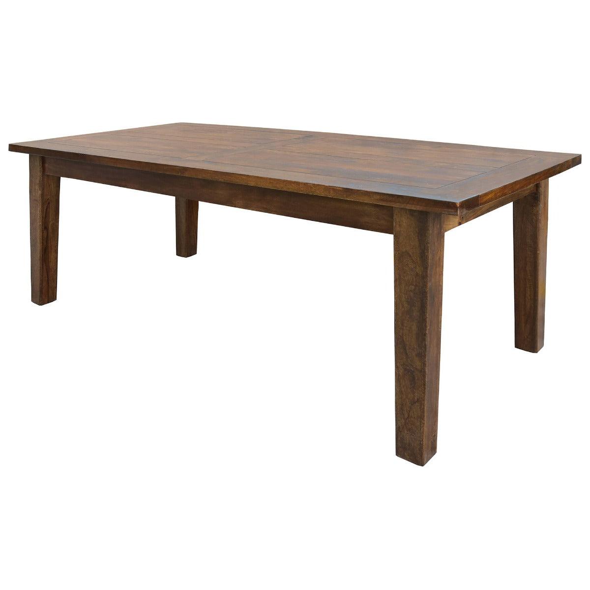 INGRID SOLID MANGO WOOD DINING TABLE IN LIGHT HONEY 210CM - MyChocolateWood