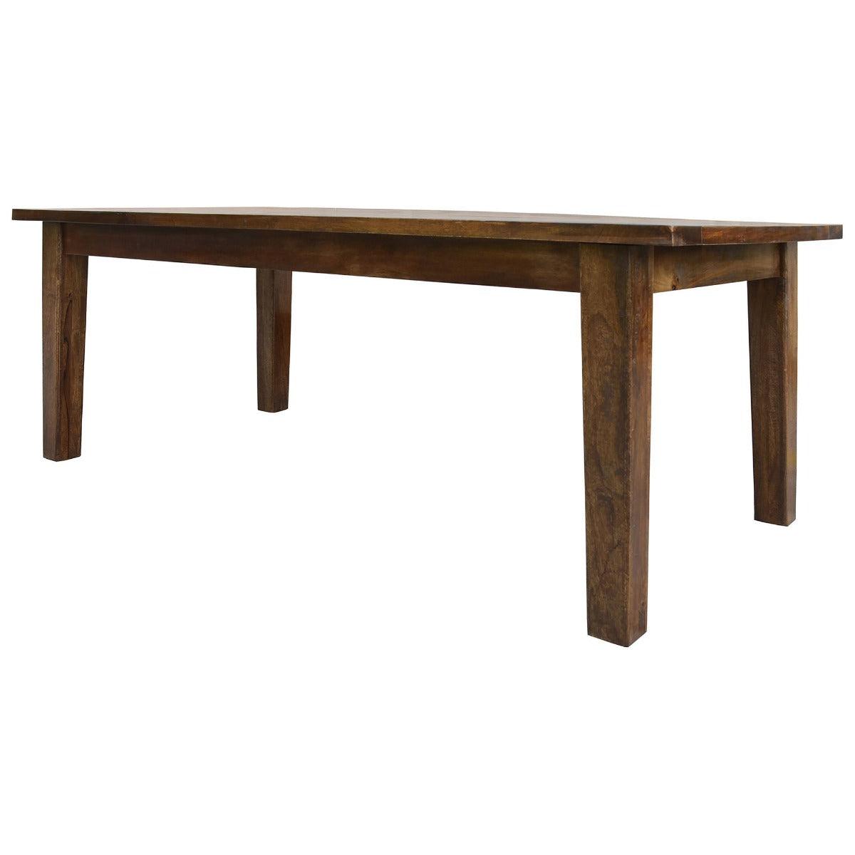 INGRID SOLID MANGO WOOD DINING TABLE IN LIGHT HONEY 210CM - MyChocolateWood