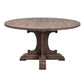 IVERSON OLD ELMWOOD ROUND PEDESTAL DINING TABLE NATURAL ELM COLOUR 140CM - MyChocolateWood