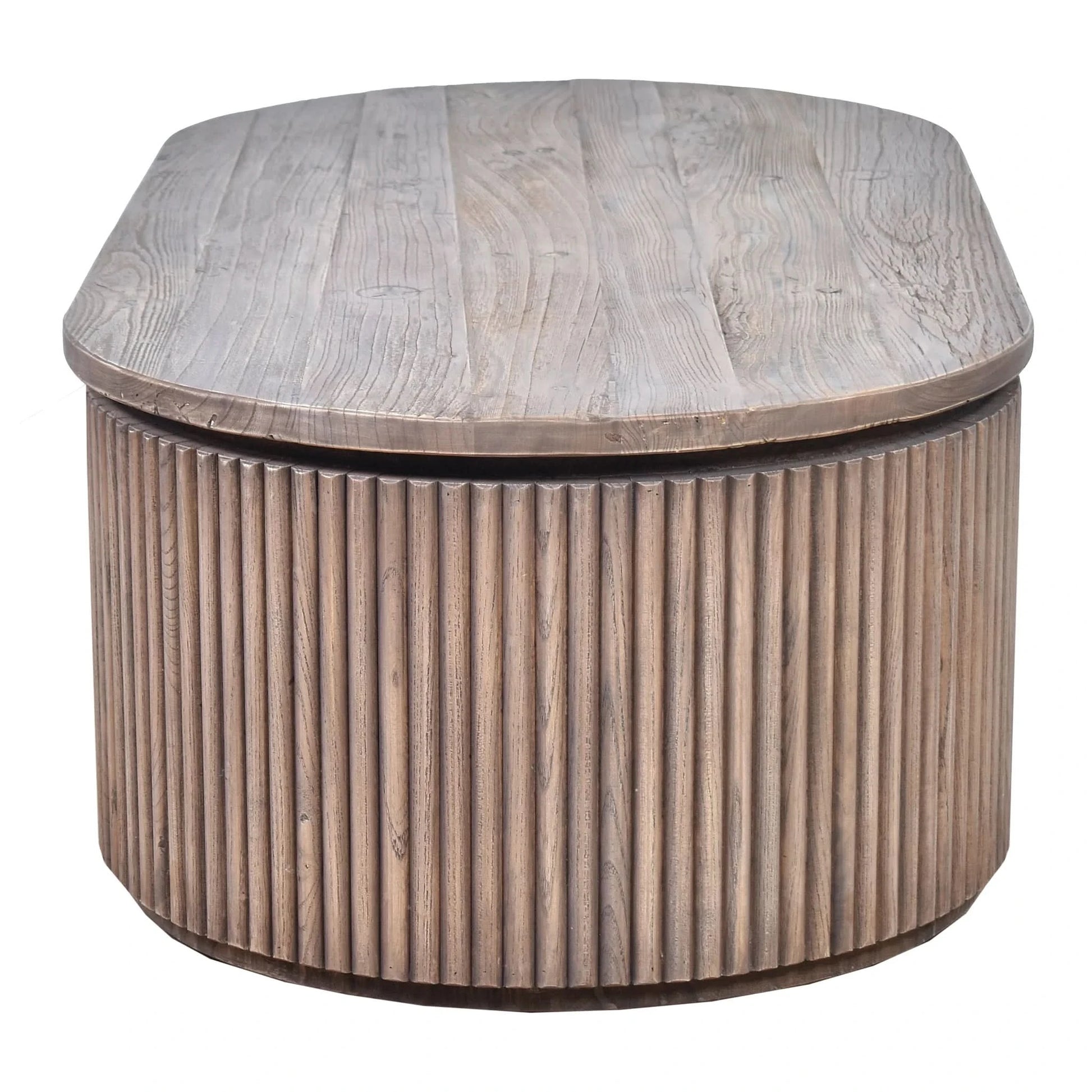 JARVIS SLATTED OLD ELM COFFEE TABLE NATURAL - MyChocolateWood