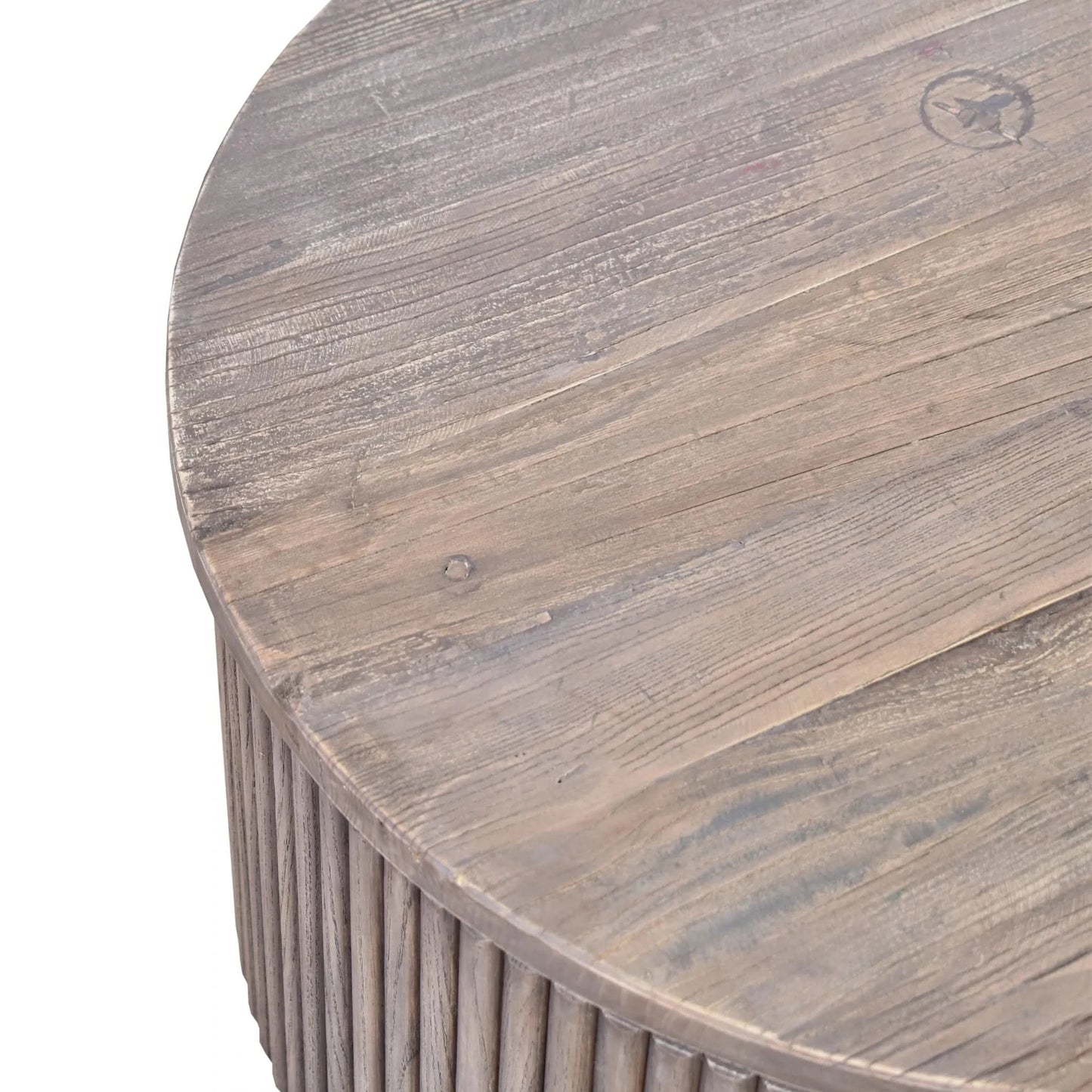JARVIS SLATTED OLD ELM COFFEE TABLE NATURAL - MyChocolateWood