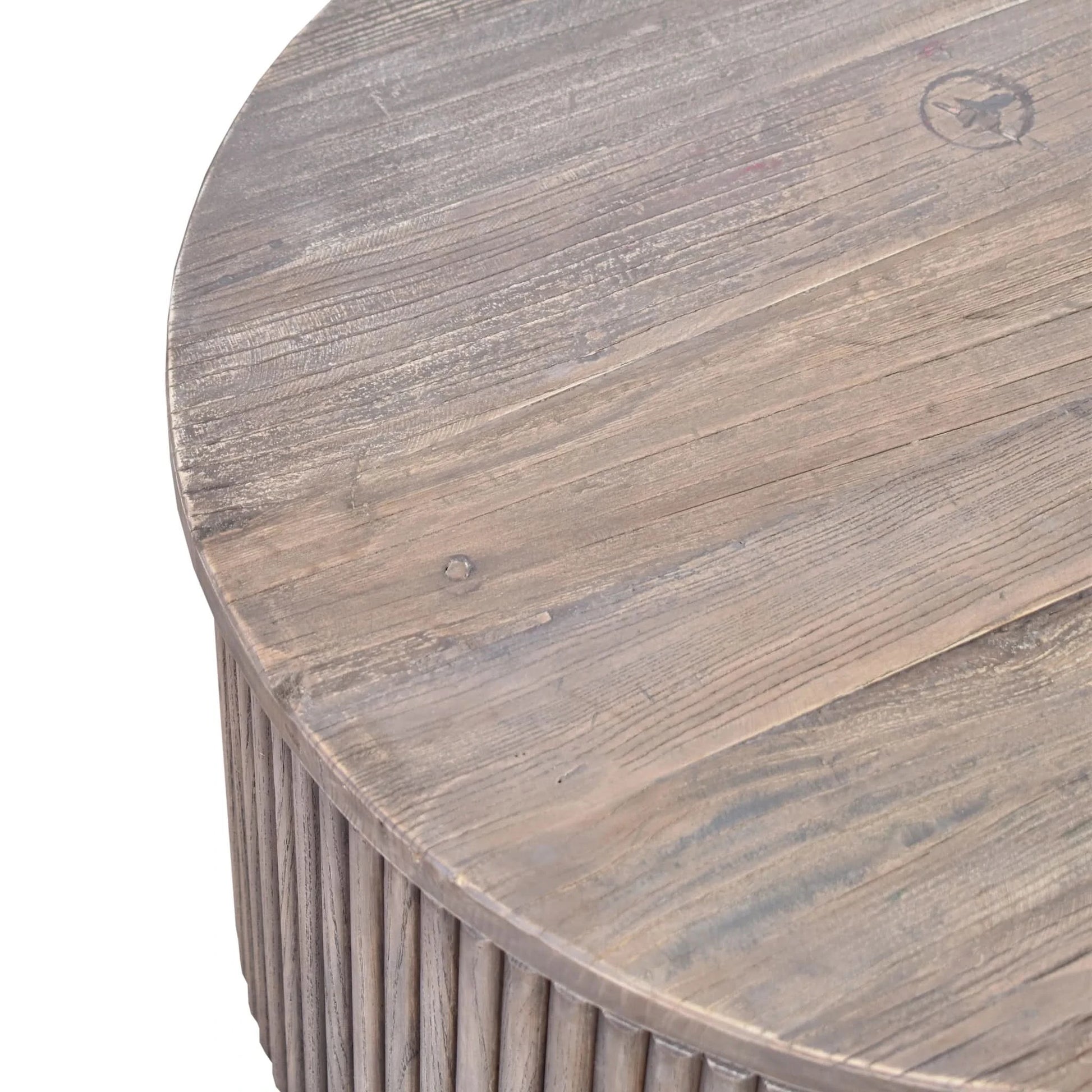 JARVIS SLATTED OLD ELM COFFEE TABLE NATURAL - MyChocolateWood