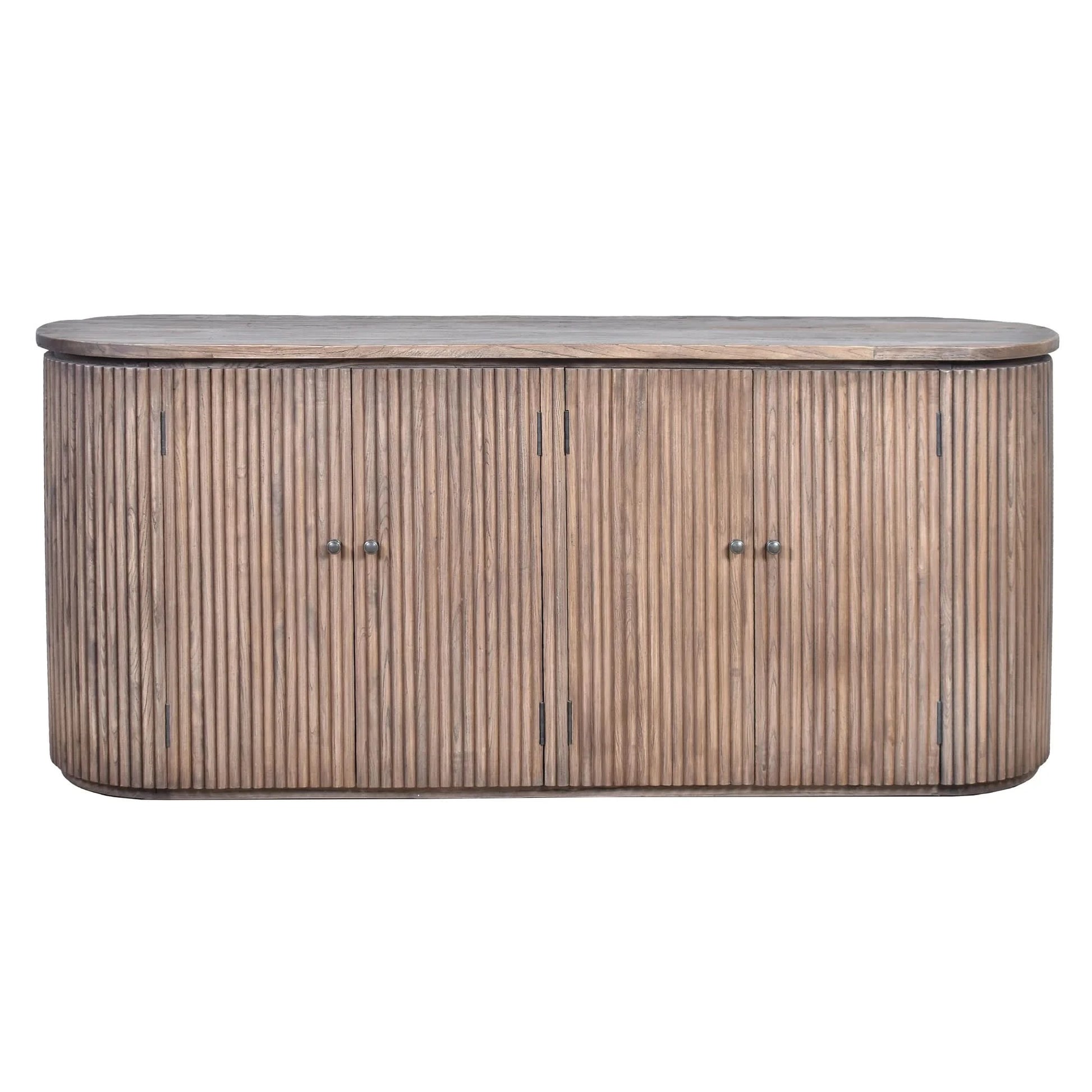 JARVIS SLATTED OLD ELM SIDE SIDEBOARD/BUFFET  NATURAL - MyChocolateWood