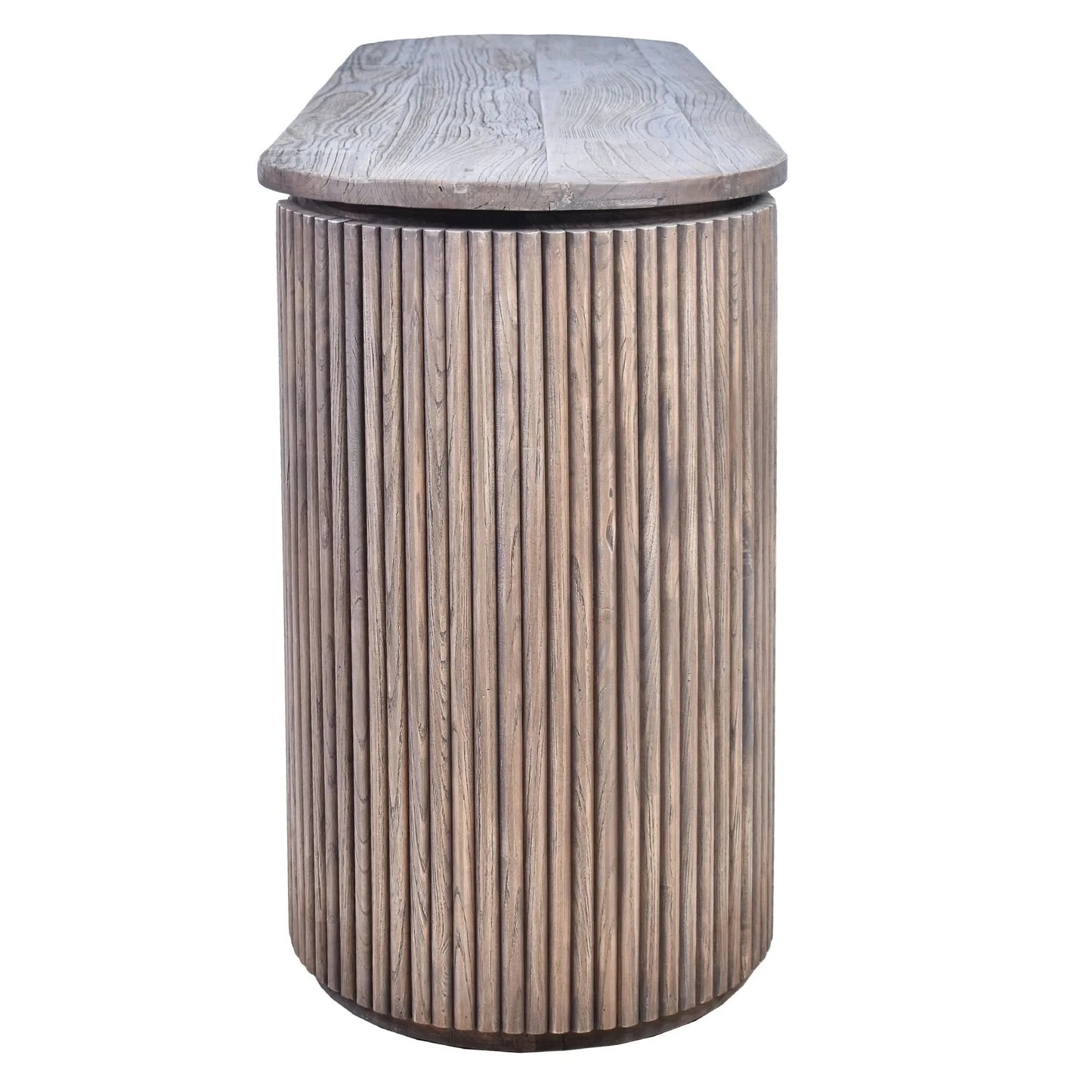 JARVIS SLATTED OLD ELM SIDE SIDEBOARD/BUFFET  NATURAL - MyChocolateWood