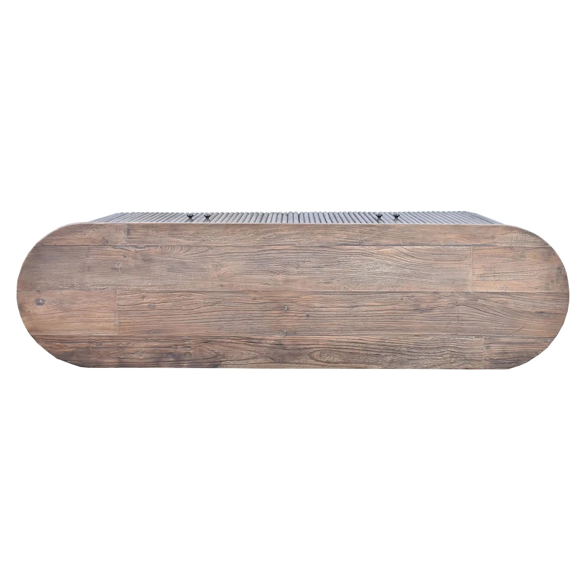 JARVIS SLATTED OLD ELM SIDE SIDEBOARD/BUFFET  NATURAL - MyChocolateWood