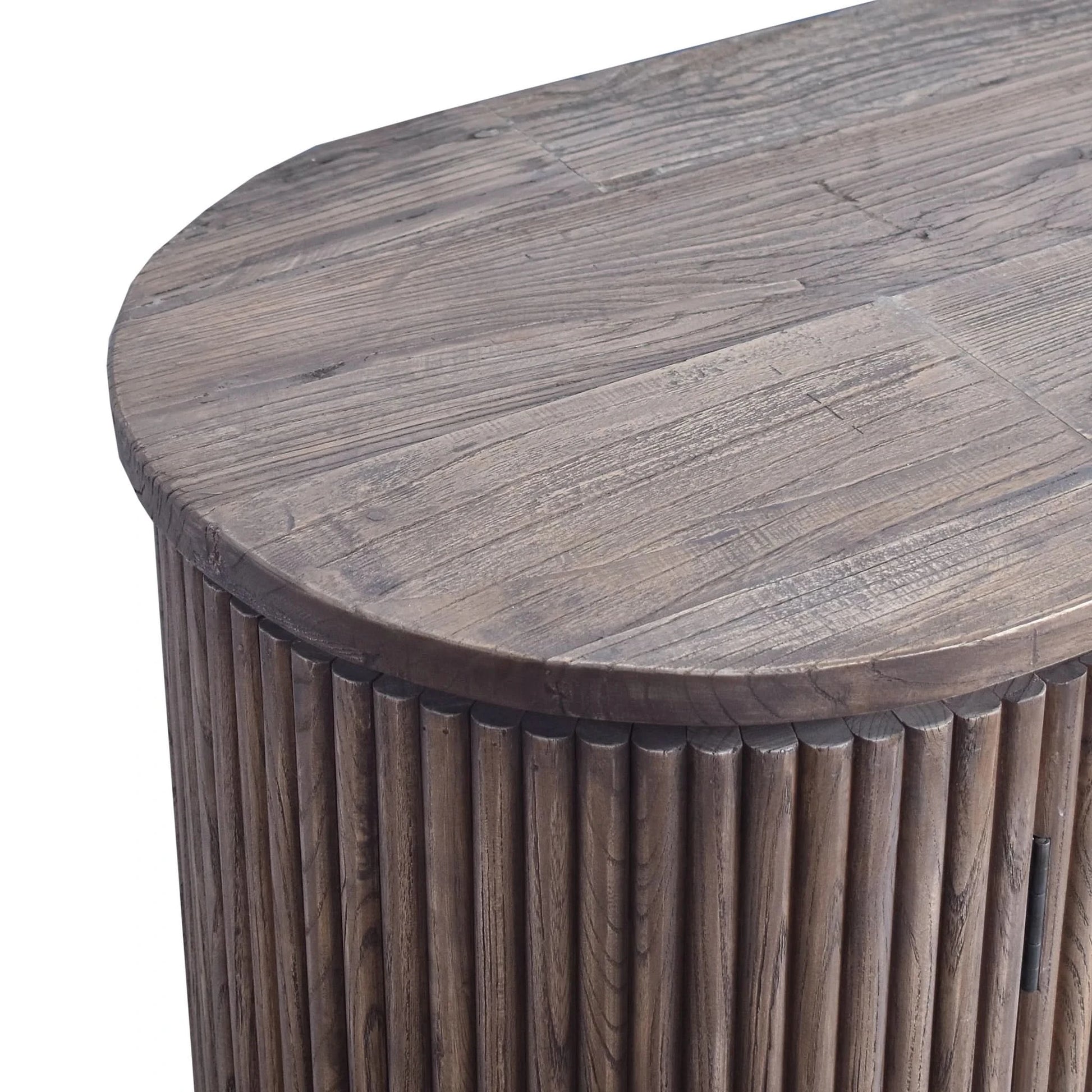 JARVIS SLATTED OLD ELM SIDE SIDEBOARD/BUFFET  NATURAL - MyChocolateWood