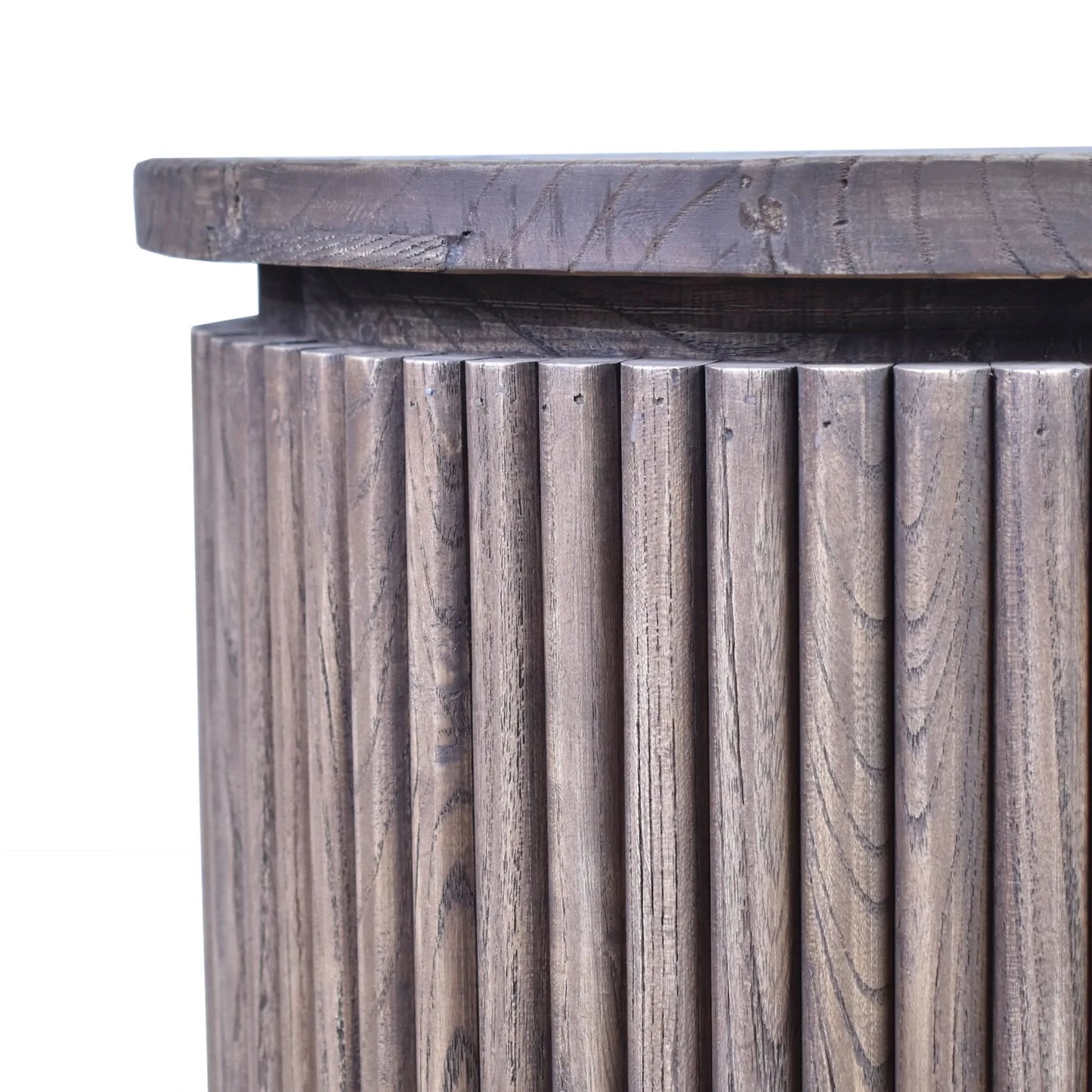 JARVIS SLATTED OLD ELM SIDE SIDEBOARD/BUFFET  NATURAL - MyChocolateWood