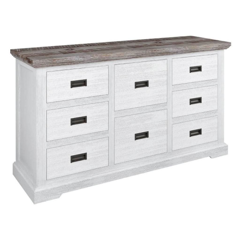 CASSIE SOLID ACACIA WOOD 8 DRAWERS DRESSER/8 DRAWER CHEST OF DRAWERS - MyChocolateWood