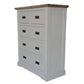CASSIE SOLID ACACIA WOOD TALLBOY/5 DRAWER CHEST - MyChocolateWood