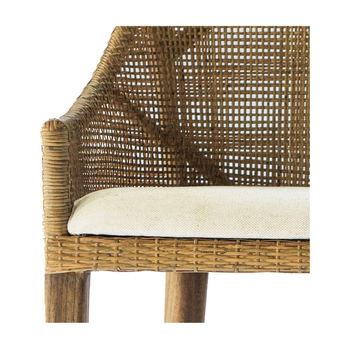 JENALLI HAMPTONS RATTAN COUNTER STOOL IN MANGO TEAK - MyChocolateWood