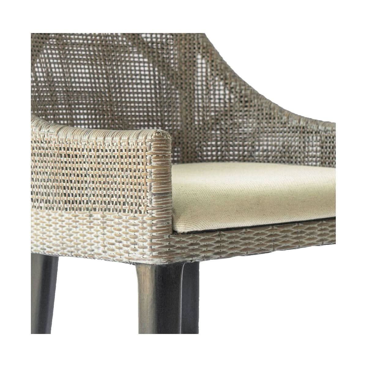 JENALLI HAMPTONS RATTAN COUNTER STOOL IN SMOKED GREYWASH - MyChocolateWood