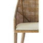 JENALLI HAMPTONS RATTAN DINING CHAIR/ LOUNGE CHAIR IN MANGO TEAK - MyChocolateWood