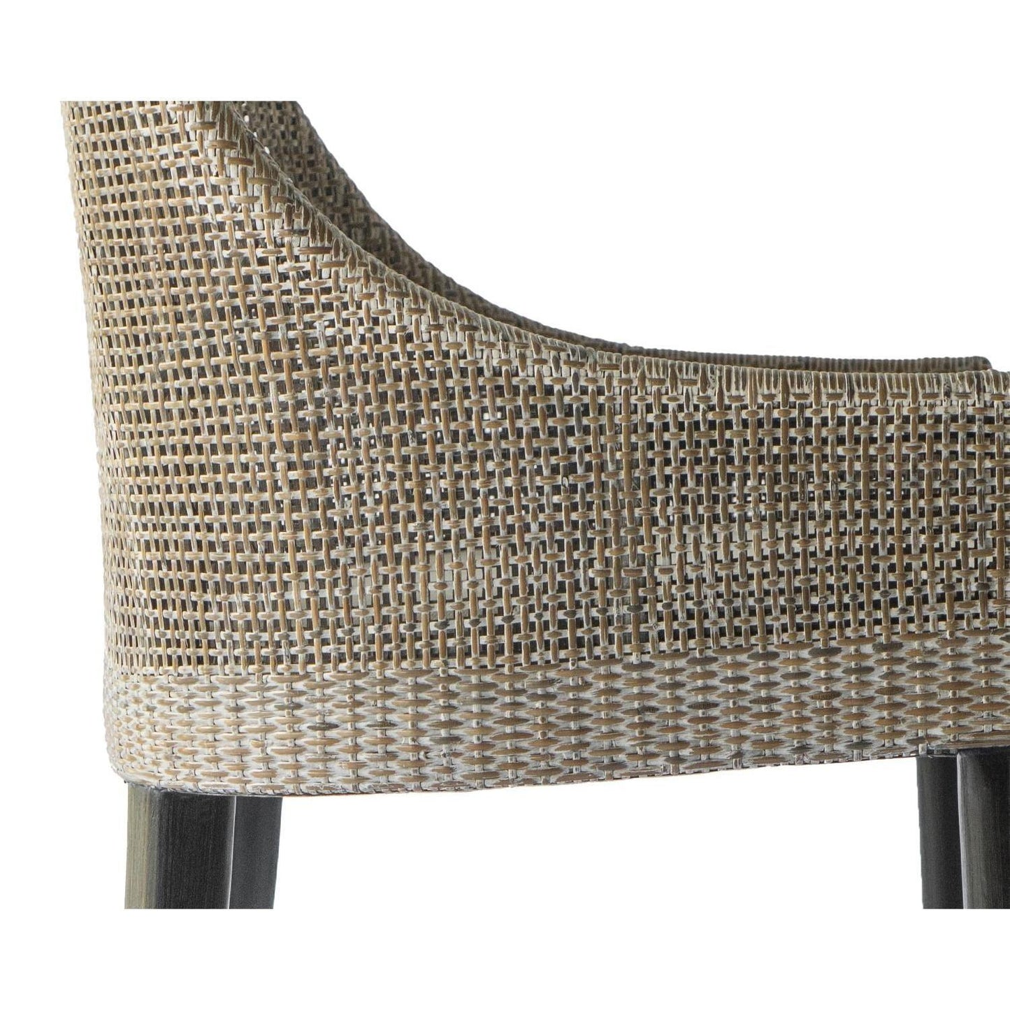 JENALLI HAMPTONS RATTAN DINING CHAIR/ LOUNGE CHAIR IN SMOKED GREYWASH - MyChocolateWood