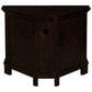 JEREMIAH CORNER SOLID MAHOGANY TV UNIT 2 DOORS/SHELF - CHOCOLATE - MyChocolateWood