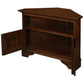 JEREMIAH CORNER SOLID MAHOGANY TV UNIT 2 DOORS/SHELF - MAHOGANY - MyChocolateWood