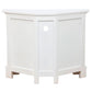 JEREMIAH CORNER SOLID MAHOGANY TV UNIT 2 DOORS/SHELF - WHITE - MyChocolateWood
