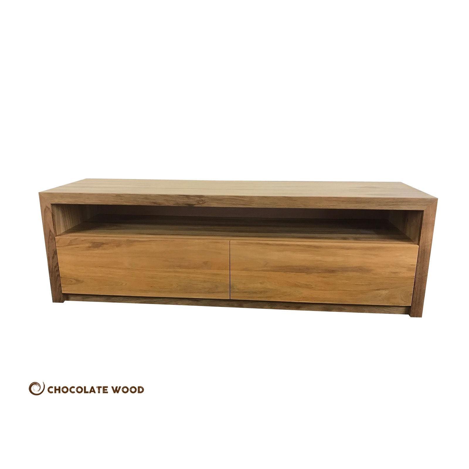 JERICHO LOWLINE TV/ENTERTAINMENT UNIT IN TASMANIAN BLACKWOOD - CUSTOM MADE TO ORDER - MyChocolateWood