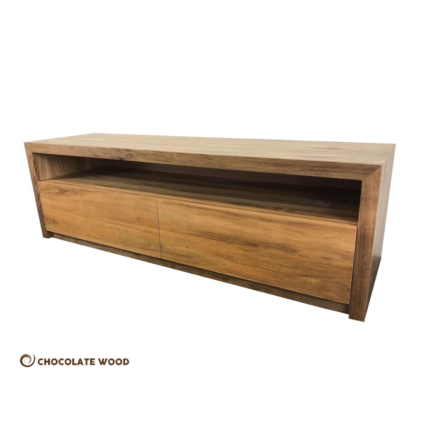 JERICHO LOWLINE TV/ENTERTAINMENT UNIT IN TASMANIAN BLACKWOOD - CUSTOM MADE TO ORDER - MyChocolateWood