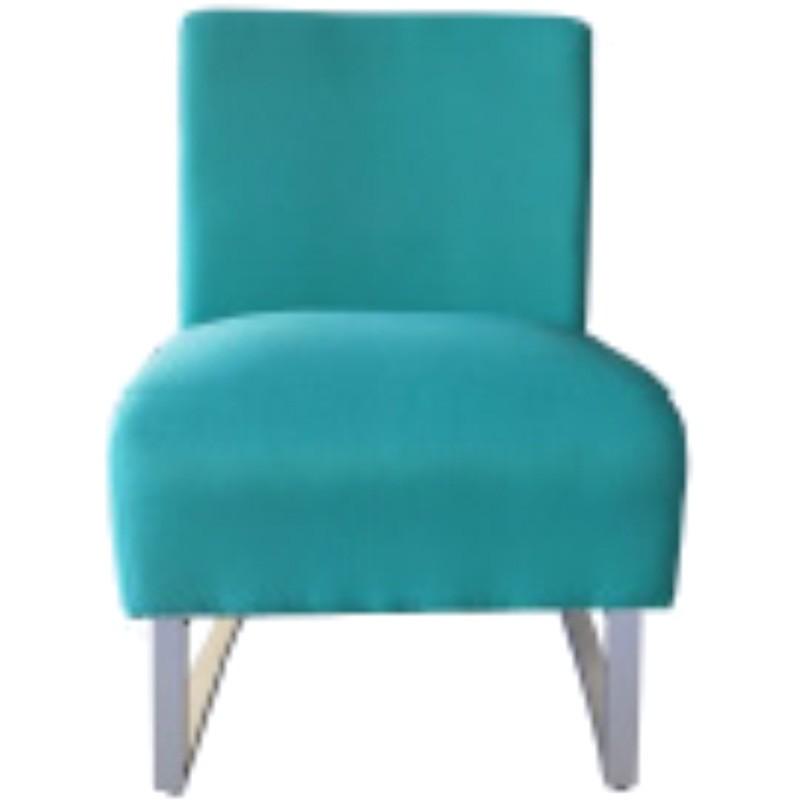 Jessi Fabric Outdoor Lounge Chair, Teal - MyChocolateWood