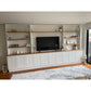 JONQUILLE FRENCH PROVINCIAL HAMPTONS STYLE 2 TONE WALL UNIT TV ENTERTAINMENT CENTRE BOOKCASE/BOOKSHELF - MyChocolateWood