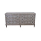 JUNI SOLID RECLAIMED TIMBER RUSTIC 6 DRAWER DRESSER/ 6 DRAWER CHEST OF DRAWERS LIGHT GREY - MyChocolateWood