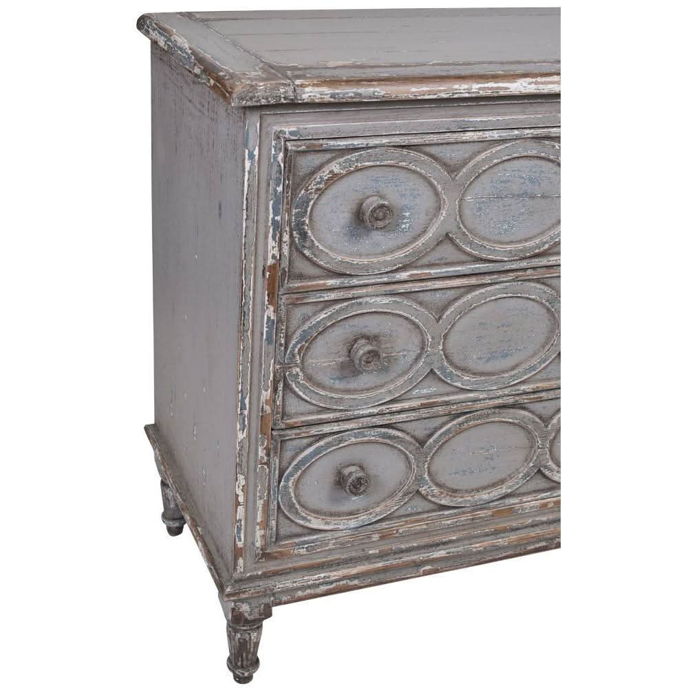 JUNI SOLID RECLAIMED TIMBER RUSTIC 6 DRAWER DRESSER/ 6 DRAWER CHEST OF DRAWERS LIGHT GREY - MyChocolateWood