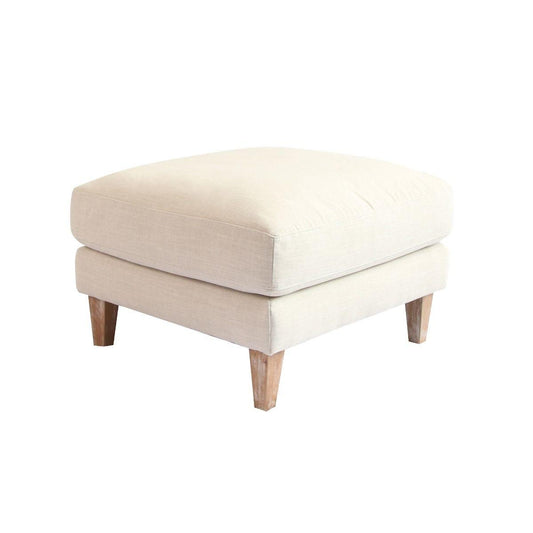 KAILANI HAMPTON STYLE OTTOMAN IN SAND - MyChocolateWood