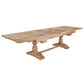 KAMURA SOLID OAK WOOD DOUBLE EXTENSION DINING TABLE NATURAL 310CM - MyChocolateWood