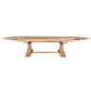 KAMURA SOLID OAK WOOD DOUBLE EXTENSION DINING TABLE NATURAL 310CM - MyChocolateWood
