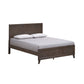 KASIANE RUSTIC RUBBERWOOD QUEEN BED  CAFE GREY