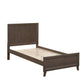 KASIANE RUSTIC RUBBERWOOD KING SINGLE BED CAFE GREY COLOUR