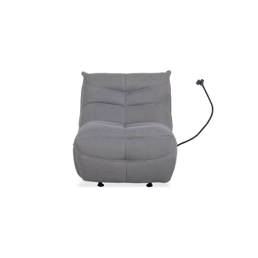 KASSEL GAMING CHAIR ELECTRIC RECLINER/ROCKER CHAIR WITH GLIDER & POWER REC. GREY - MyChocolateWood