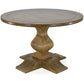 KENDALL SOLID MANGO WOOD ROUND DINING TABLE RUSTIC MEDIUM BOSQUET 152CM - MyChocolateWood