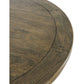 KENDALL SOLID MANGO WOOD ROUND DINING TABLE RUSTIC MEDIUM BOSQUET 152CM - MyChocolateWood
