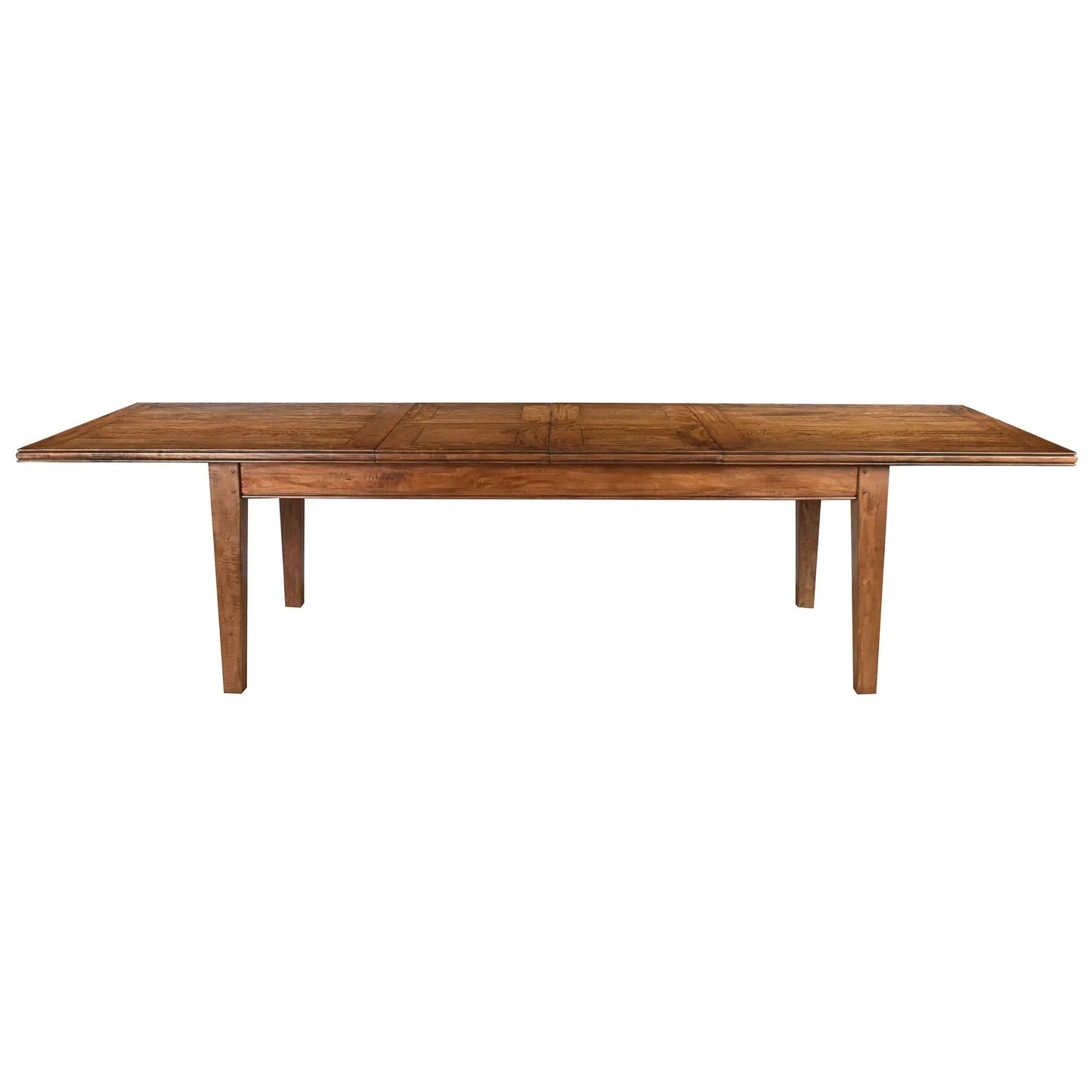 KENDALL SOLID MANGO WOOD TAPERED LEG DOUBLE EXTENSION DINING TABLE ALBANY310CM - MyChocolateWood