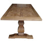 KENSIT HAMPTONS RECYCLED ELM DINING TABLE PARQUETRY TOP 200CM - MyChocolateWood