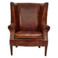 KILIMANJARO WINGBACK AGED LEATHER ARMCHAIR - MyChocolateWood